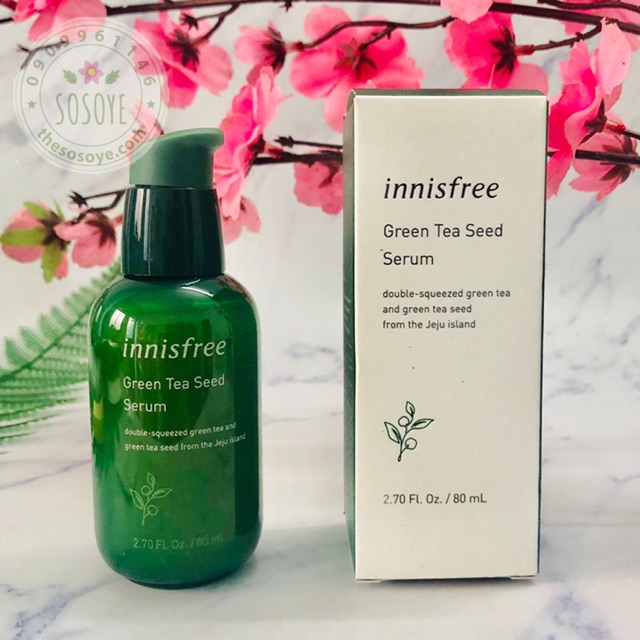 Tinh Chất Dưỡng Ẩm Phục Hồi Da Từ Trà Xanh Tươi Jeju Innisfree Green Tea Seed Serum 80ml