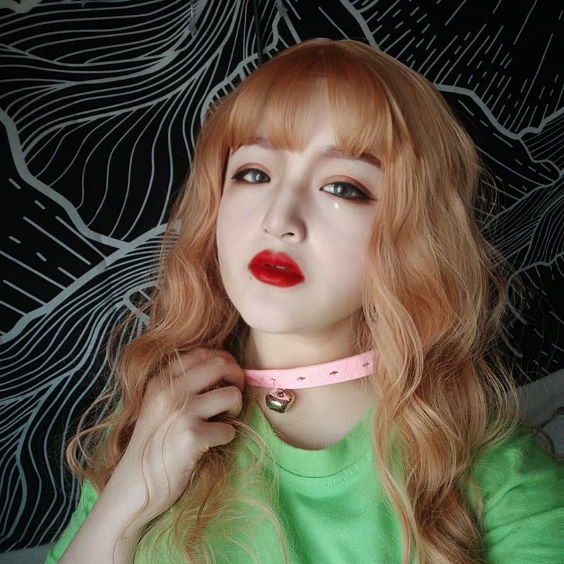 Bộ Tóc Giả Dài Xoăn Phong Cách Lolita Dễ Thương Cho Nữ