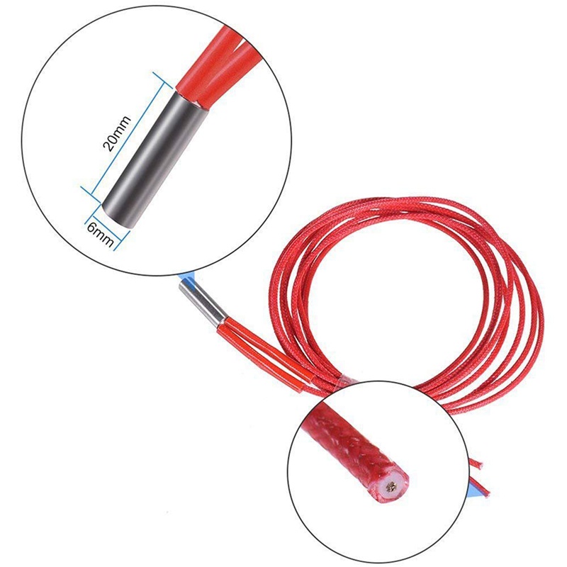 Dây Nhiệt Điện Trở 24V 40W NTC 100K 3950 1M Cho Máy In 3D Ender 3 Ender 3 Pro