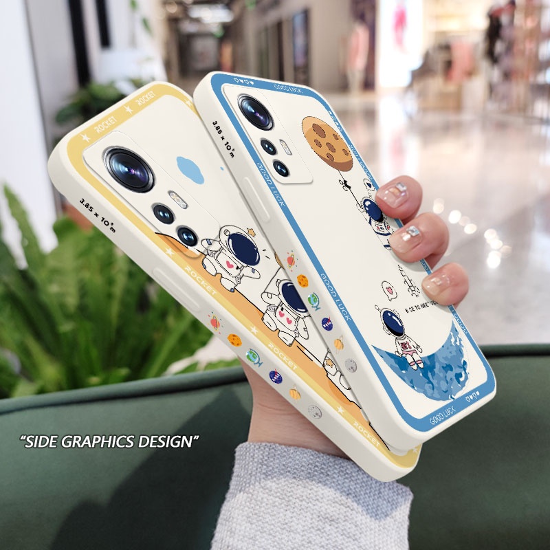 Ốp Điện Thoại Hình Phi Hành Gia Mặt Trăng Cho Xiaomi Mi 12 12X 12S 11 Pro Lite Ultra 11Lite