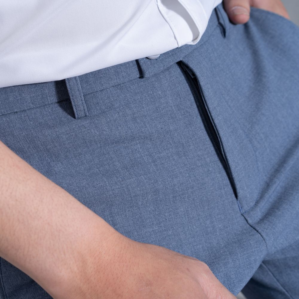 Quần âu nam vải cotton siêu co dãn slim-fit Edana Menswear, chống nhăn, chống xù ,dành người cân nặng 45 -78kg