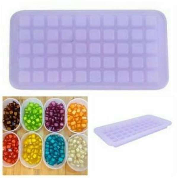 Khuôn thạch rau câu vuông thạch phô mai / Khay đá 50 viên nhỏ vuông - Ice cube tray HPL17