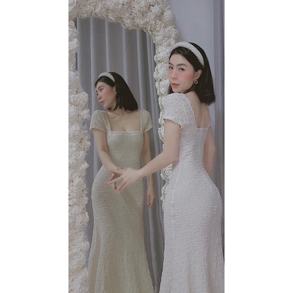 VÁY XOÈ ÔM BODY LEN MONGTOGHI CỔ U SANG TRỌNG