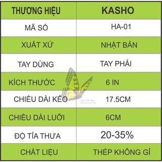 Bộ kéo cắt tóc Kasho BY HA-01 (kéo tay phải)