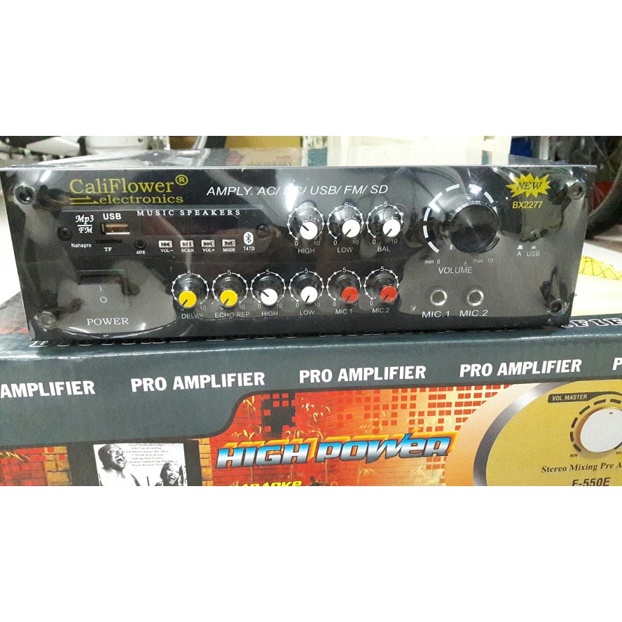 AMPLY KARAOKE MINI BX2277 DC 12V USB - BLUETOOTH