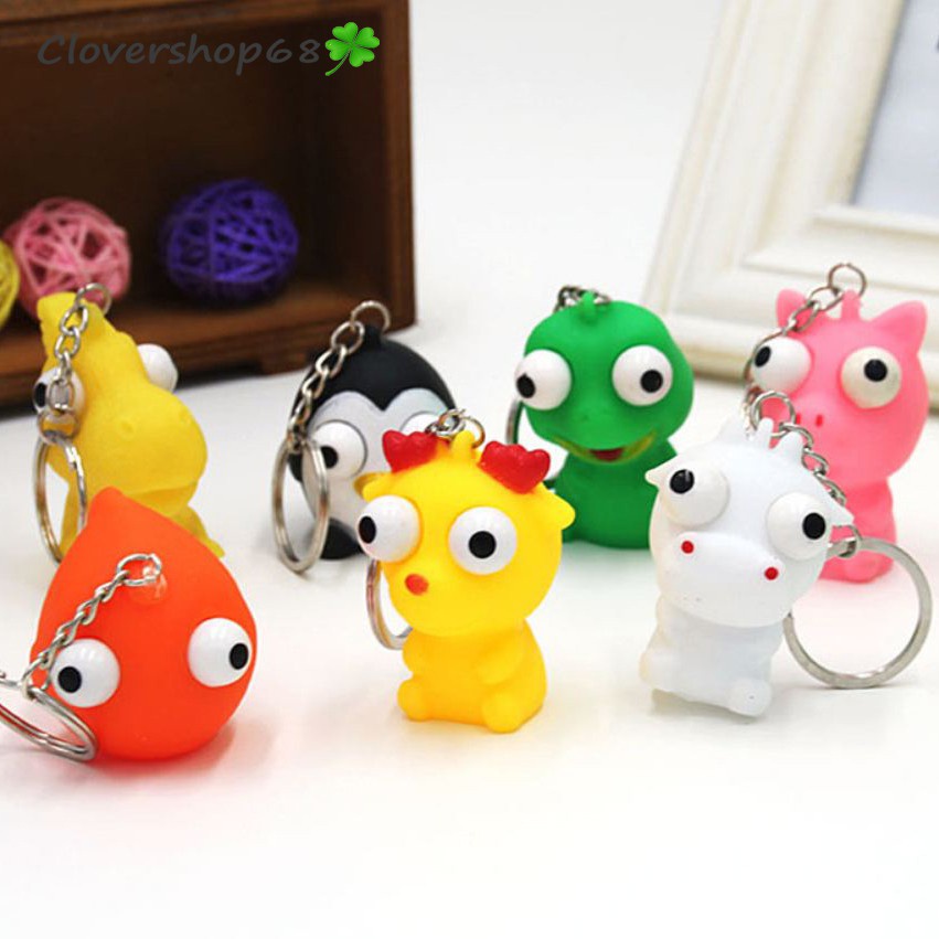 Móc Khóa Xe Máy Cao Su Non Hình Thú Dễ Thương Mini