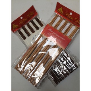 10 đôi đũa ăn gỗ, tre, đũa dừa