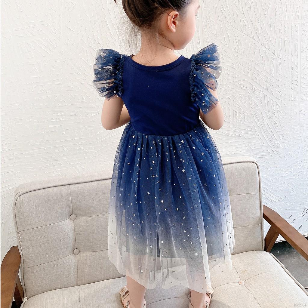 Đầm công chúa đính kim sa lấp lánh điệu đà cho bé