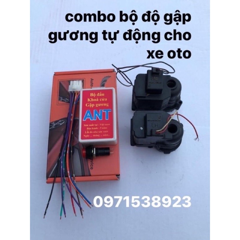 Trọn bộ motor gập gương cho xe oto chưa có gập gương