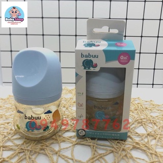 [RẺ] Bình sữa PPSU babu nhật bản 90ml/210ml/270ml (tặng kèm một núm ti )