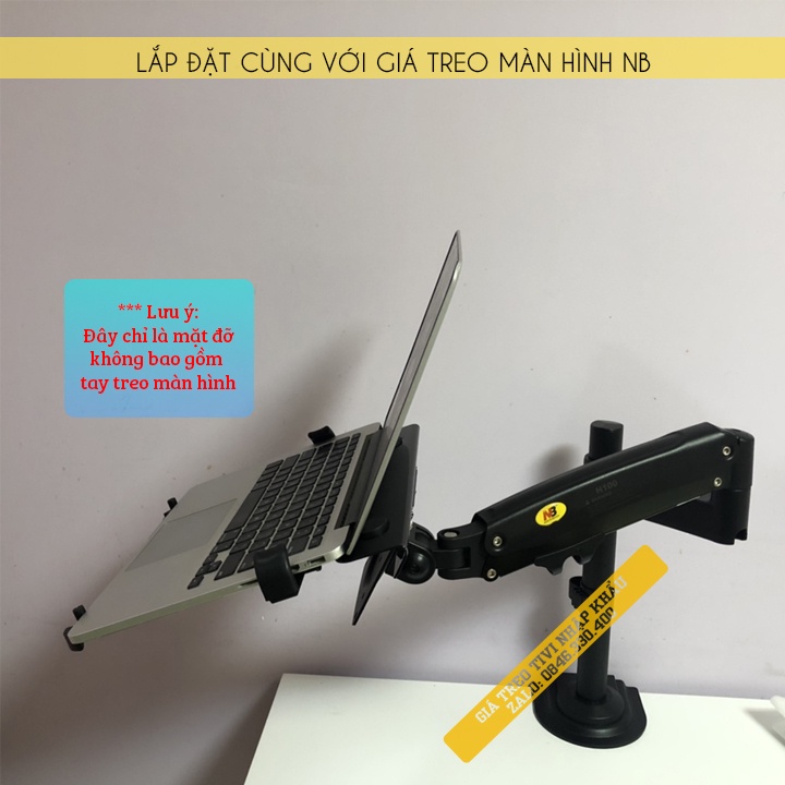 Giá Đỡ LOCTEK DA1 Kẹp LAPTOP / MÁY TÍNH BẢNG / MACBOOK / IPAD Kích Cỡ 10 - 17.3 INCH [ Lắp đặt cùng NB F80 - NB H100 ]