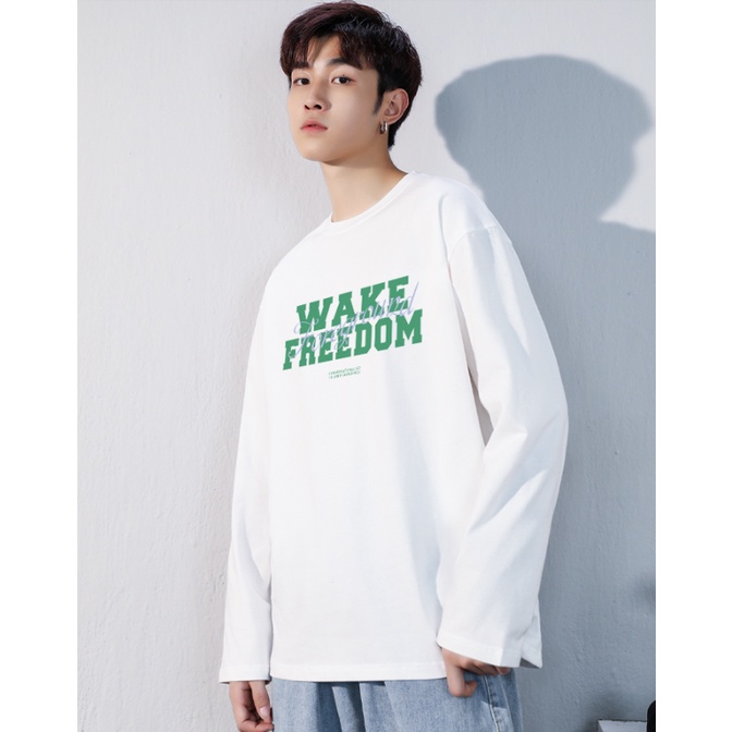 Áo SWEATER Nỉ Cổ Tròn Phong Cách WAKE FREEDOM Trẻ Trung, Nỉ Mịn Quảng Châu Hàng Cao Cấp Mix Đồ Hot Trend