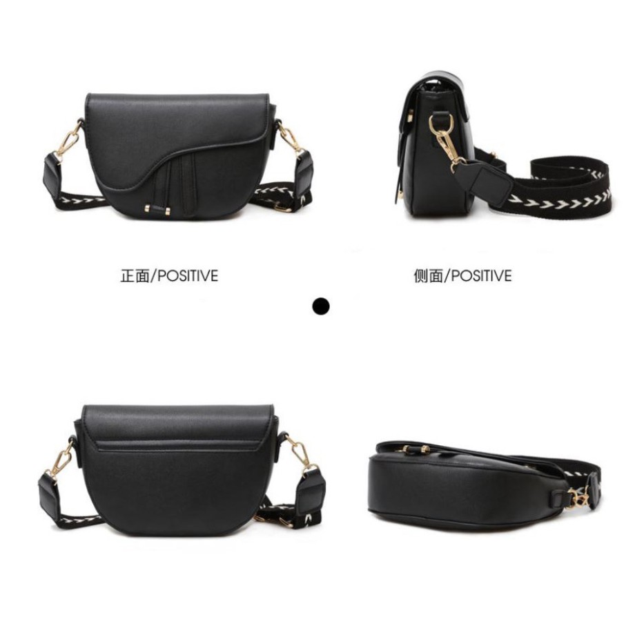 Túi xách nữ, túi đeo chéo hình yên ngựa thời trang cá tính dây đeo bản to DC10  - Chjp Xjnh Boutique | BigBuy360 - bigbuy360.vn