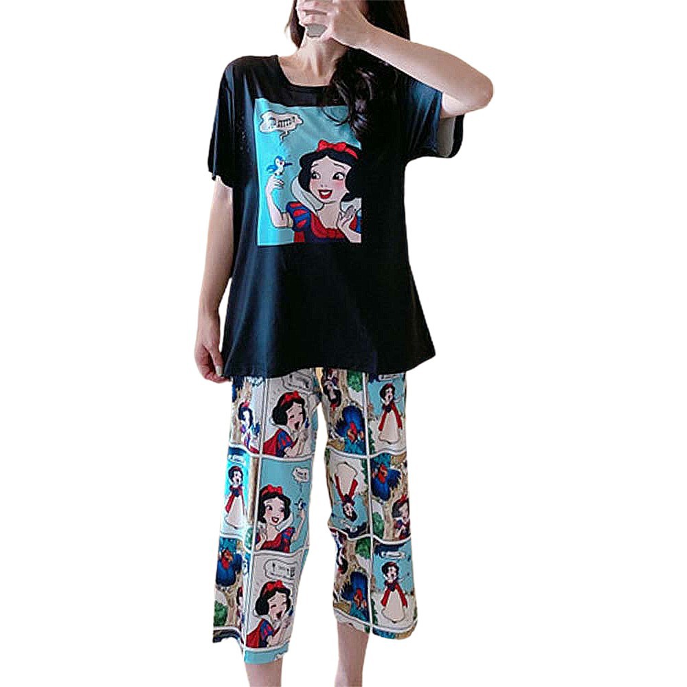 Set Đồ Ngủ Ngắn In Hình Dễ Thương Cho Nữ