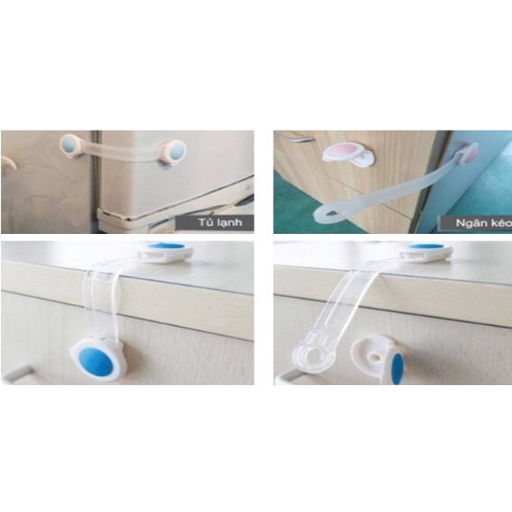 KHÓA TỦ LẠNH - KHÓA CÀI TỦ QUẦN ÁO - KHÓA CÁI TỦ AN TOÀN NHỎ GỌN TIỆN LỢI