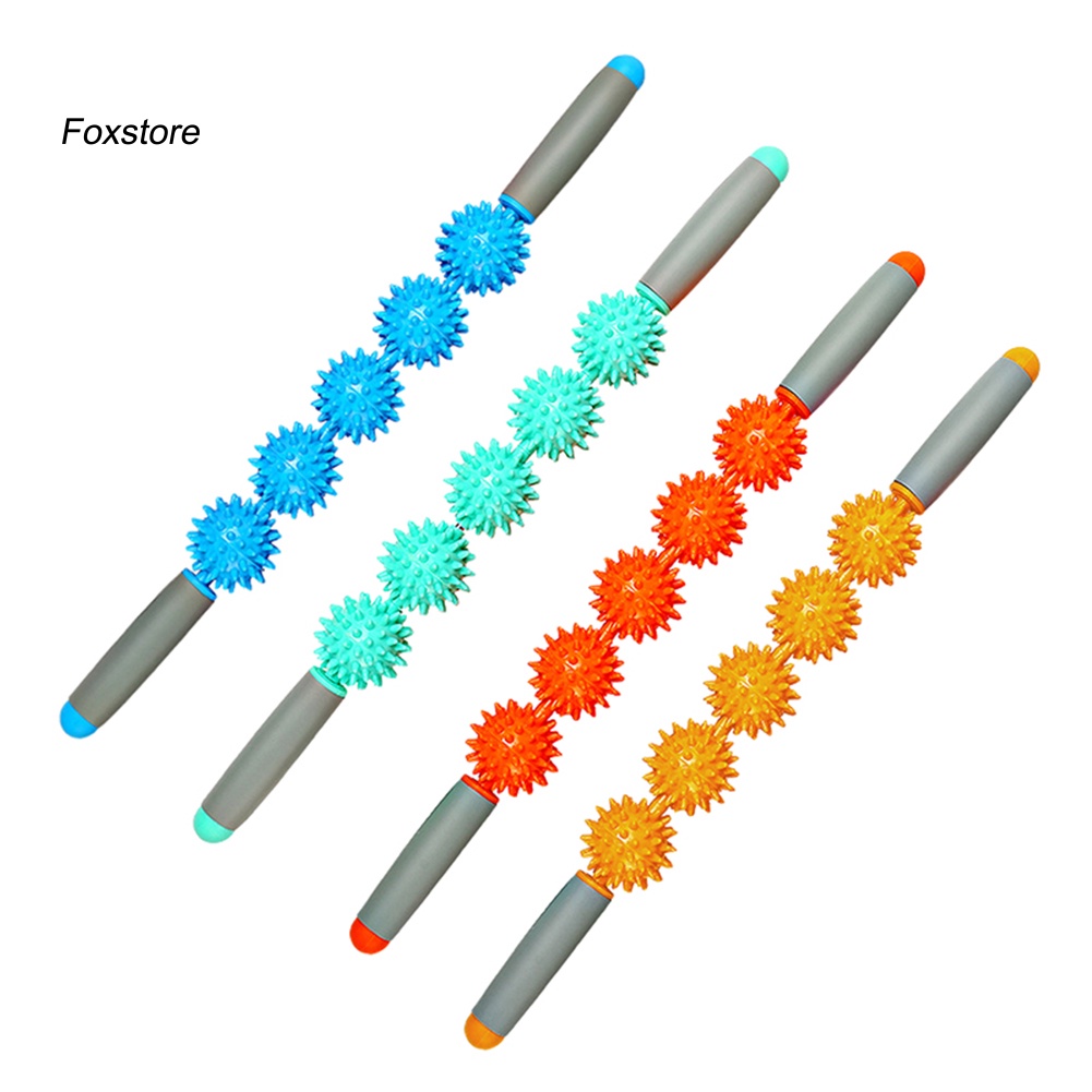 [Hàng mới về] Gậy lăn massage thư giãn cơ bắp giảm căng thẳng có 4 con lăn tiện dụng