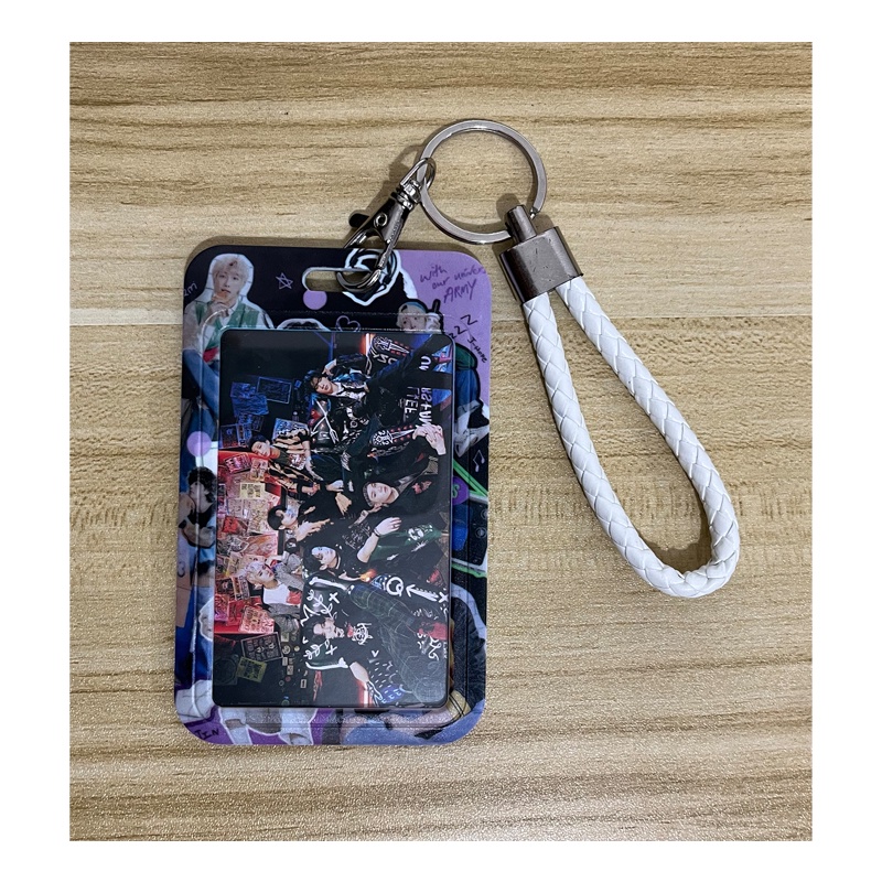 Ví Đựng Thẻ Phong Cách Kpop BTS BT21 Bangtan Boys Giá Đỡ