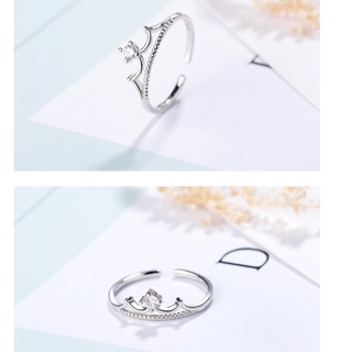 Nhẫn vương miện mạ bạc