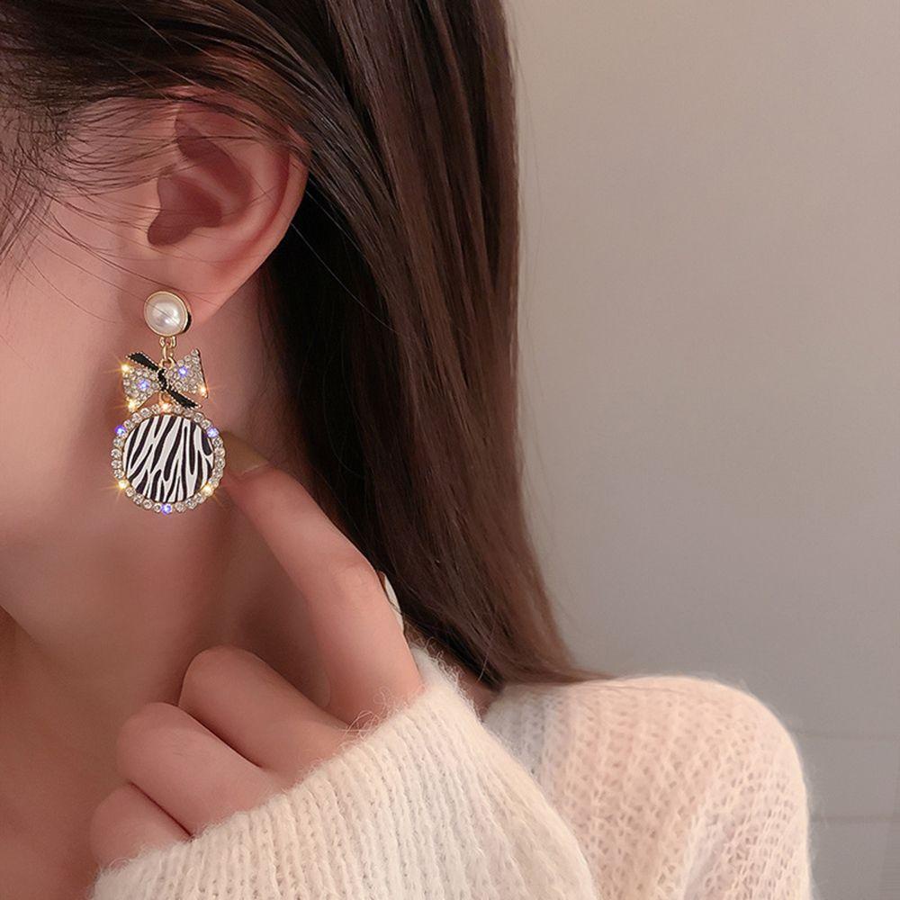 Bông Tai Nơ VANES1 Thiết Kế Ngọt Ngào Thời Trang Cho Nữ|Bông Tai Dáng Dài Thiết Kế Xinh Xắn Thời Trang