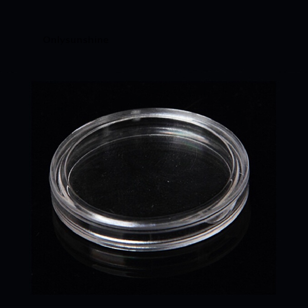 Bộ 10 Vòng Nhựa Trong Suốt 27mm Giữ Tiền Xu