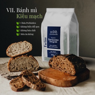 Bột kiều mạch nguyên cám hữu cơ Sottolestelle 500g Organic Buckwheat Flour