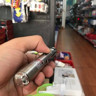 Đèn Pin Inox 3 Trong 1 (Đèn Pin - Laze - Soi Tiền)