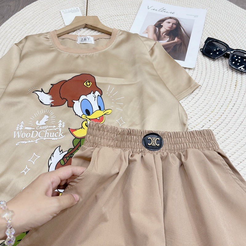❤️ SET ÁO LỤA VỊT DONAL SIÊU HÓT MIX QUẦN ĐŨI LOGO CẬP BẾN SET XINH GIÁ LẠI CÀNG XINH | BigBuy360 - bigbuy360.vn