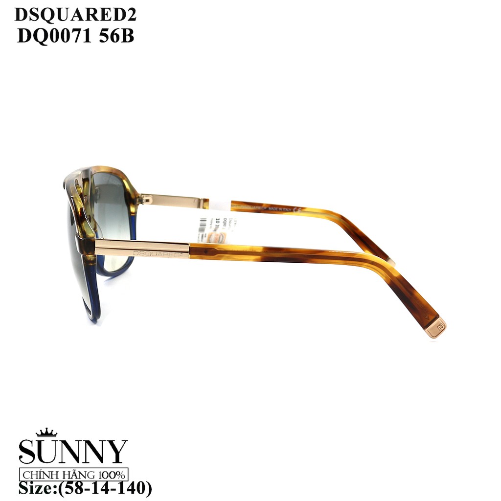 (Hàng chính hãng) Kính mát nam nữ Dsquared2 DQ0071 màu sắc thời trang