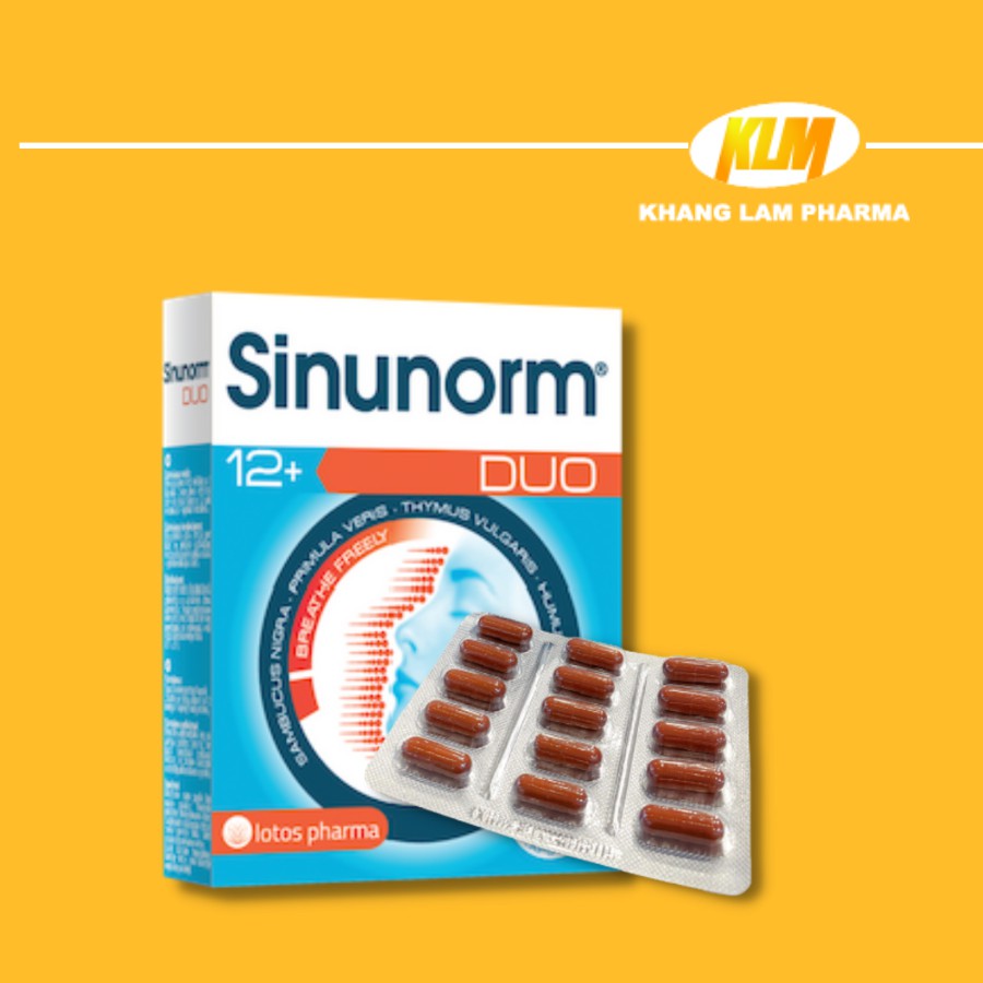Sinunorm DUO Giải pháp cho bệnh viêm xoang, viêm mũi dị ứng