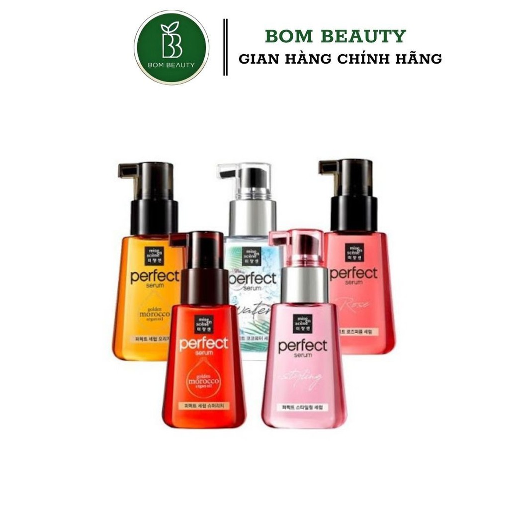 Dưỡng Tóc Mise En Scene Perfect Hair Serum Styling và Golden Morocco