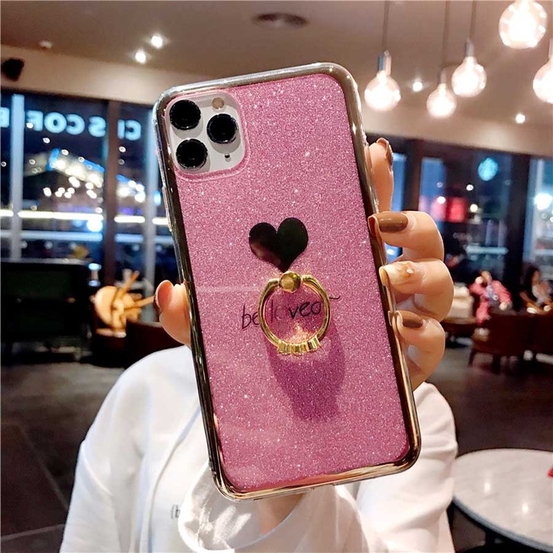 Ốp Điện Thoại Có Nhẫn Xỏ Ngón Tay Cho iPhone 6 Plus 6s Plus SE 2020 7 Plus 8 Plus X XS XR XS Max 11 Pro Max
