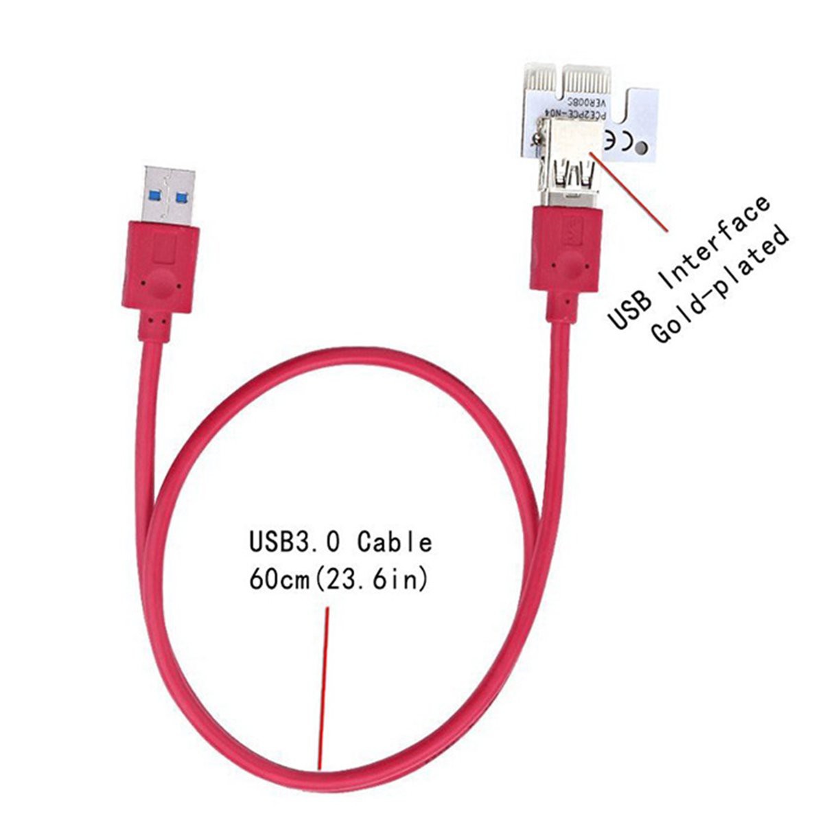 Card 008s 3 Trong 1 Pcie Pci-E Pci 1x Sang 16x Usb 3.0