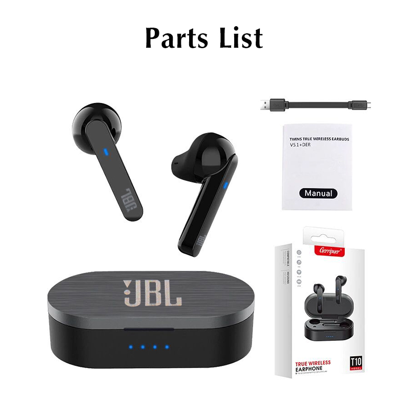 Tai nghe Bluetooth thể thao JBL TWS-10 True Wireless Earbuds V5.0 + EDR Tws