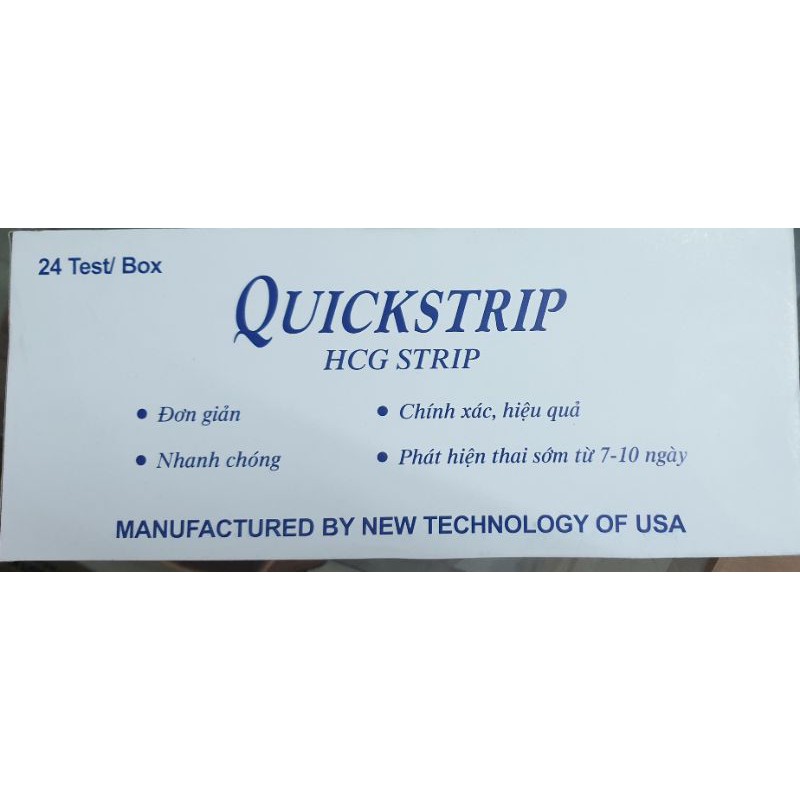 Hộp năm que thử thai Quickstrip tiết kiệm chất lượng chính xác giá sỉ bằng giá lẻ