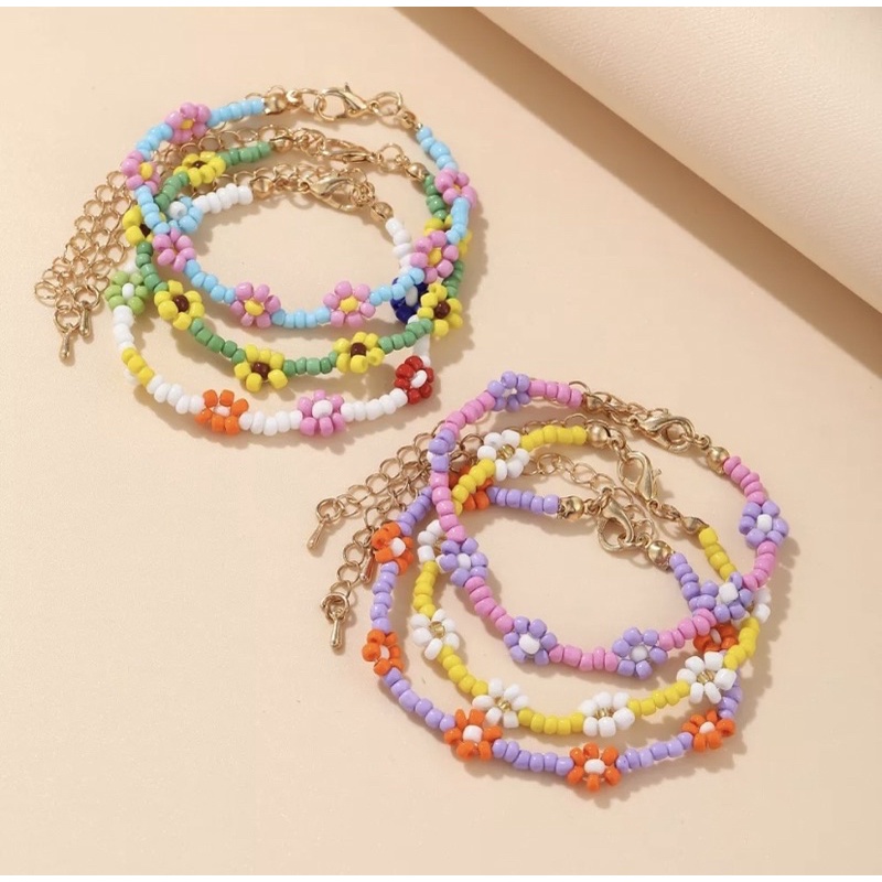 Vòng đeo tay hoa nhí pastel mang lại may mắn🥰❤️