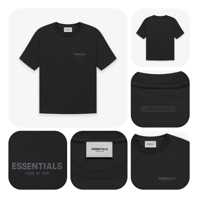 [Chính Hãng ] Áo Thun Đen Cao Cấp Essentials x Fear Of God