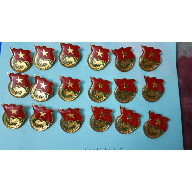 Huy hiệu Đoàn loại tốt nhất( phủ nhựa) không gỉ