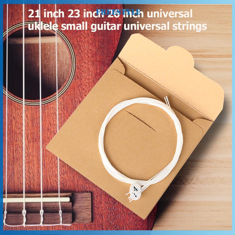 Set 4 Dây Đàn Ukulele 21 23 26 Inch Màu Trắng