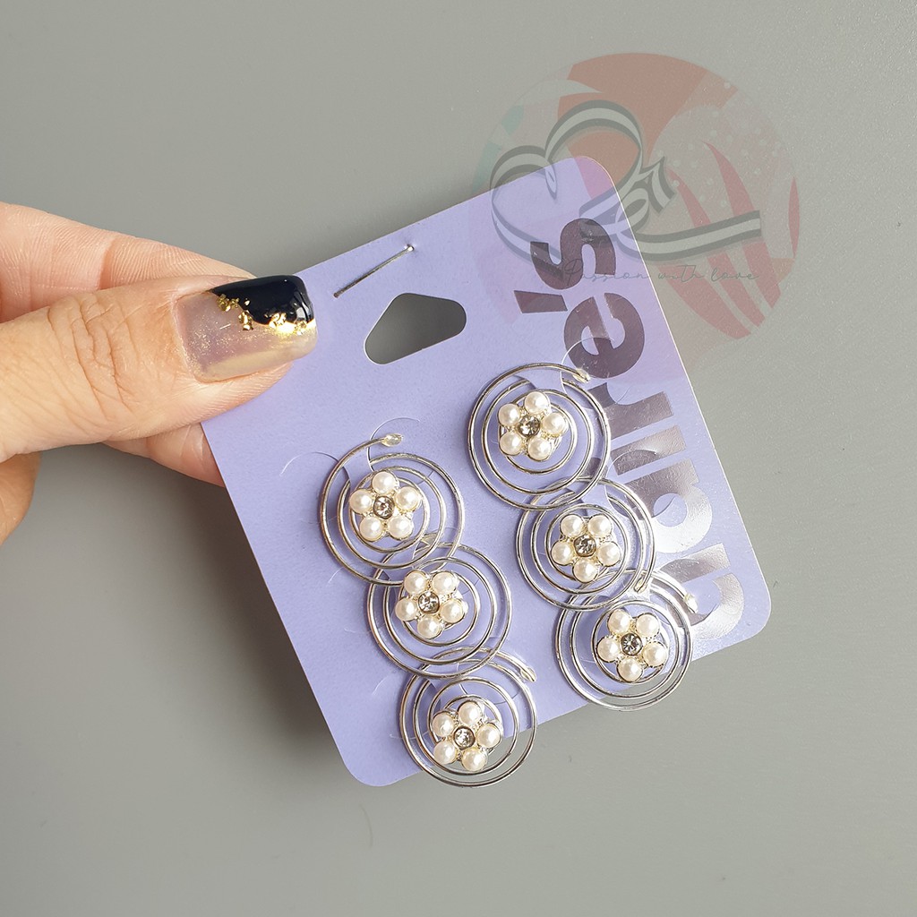 Bộ sưu tập bông tai và set bông tai Claire xuất khẩu Mỹ số 1