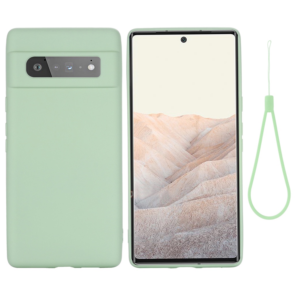 Ốp Điện Thoại Silicone Mềm Chất Lượng Cao Siêu Mềm Có Dây Đeo Cho Google Pixel 6 Pro Pixel 6A Pixel 5