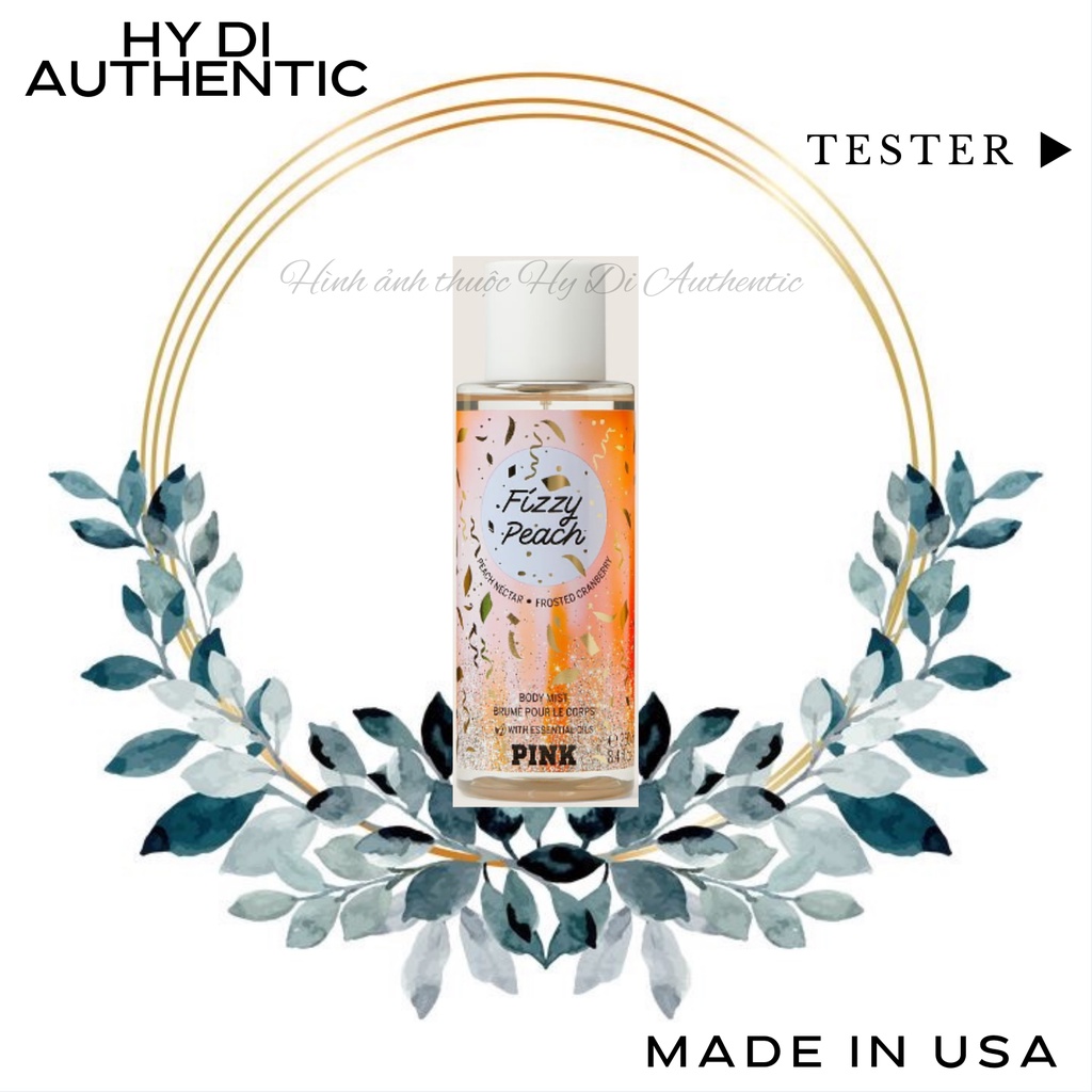 FIZZY PEACH - XỊT THƠM DƯỠNG THỂ VICTORIA'S SECRET USA
