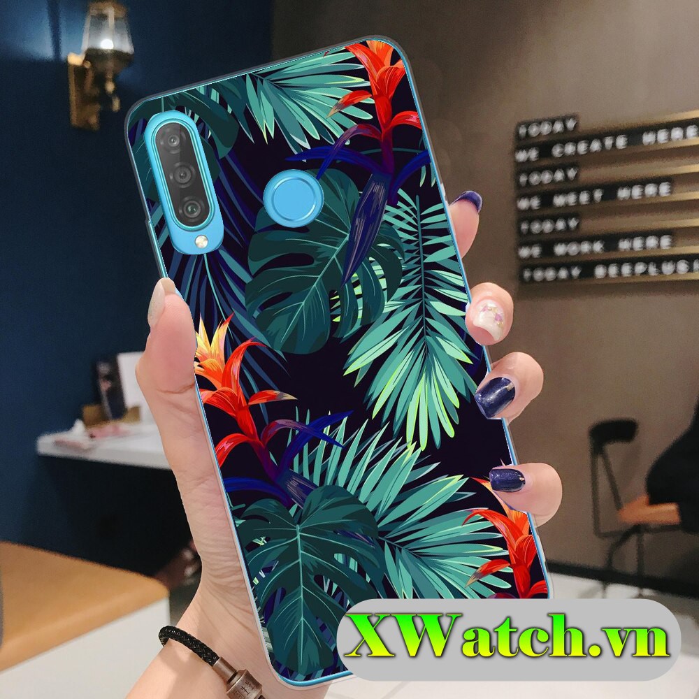Ốp silicon in hình Huawei Nova 3i Nova 3e P30 lite P30 Y9 2019 Y9 prime Y7 pro Honor play Hoa lá