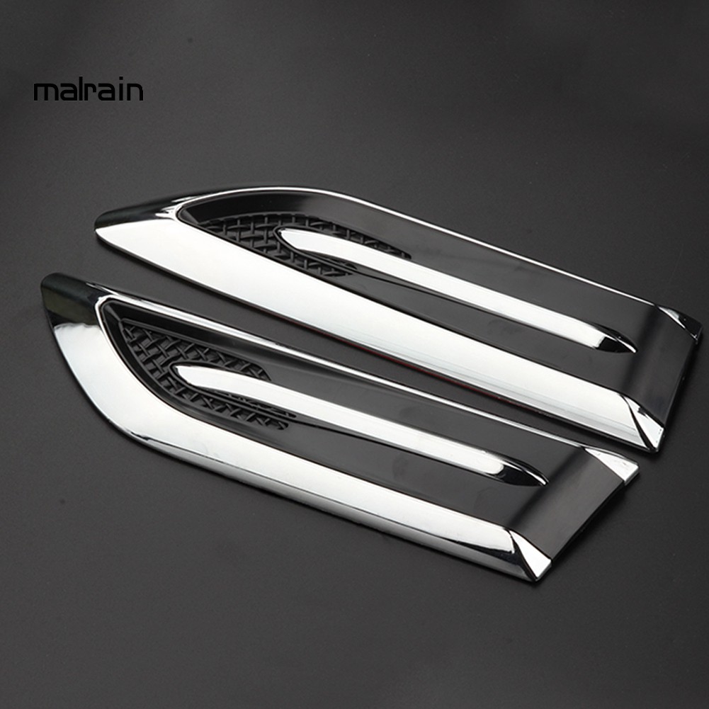 2 Miếng Dán Trang Trí Lỗ Thông Gió Xe Hơi Hình Cá Mập