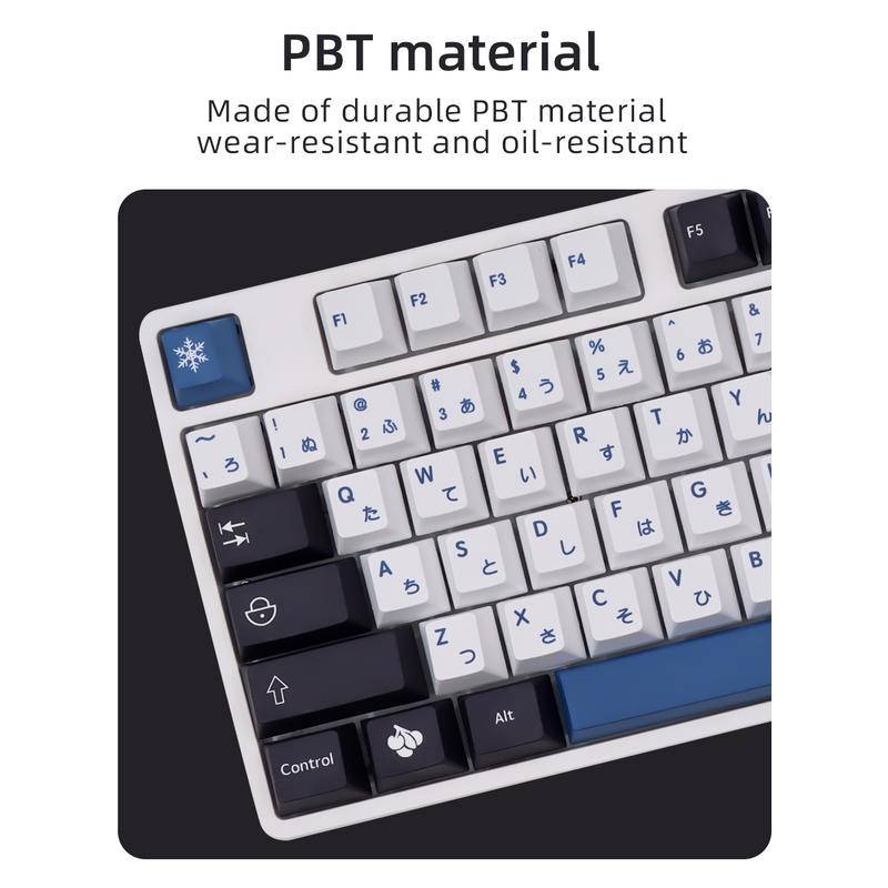 139 keys Arctic keycap Cherry Profile PBT sublimation suitable for GMK61/64/68/84/87/96/980/104/108 mechanical keyboard