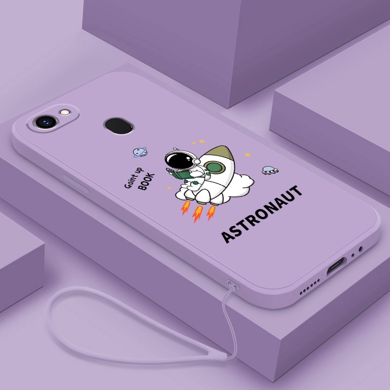 Ốp Điện Thoại Silicon Dẻo Mềm Chống Sốc Hình Phi Hành Gia Hoạt Hình Cho oppo F7 F5