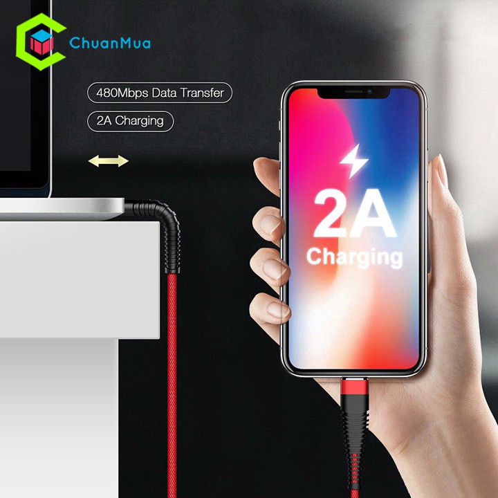 [Mã ELHACE giảm 4% đơn 300K] Cáp sạc điện thoại cổng USB lightning cho điện thoại iPhone