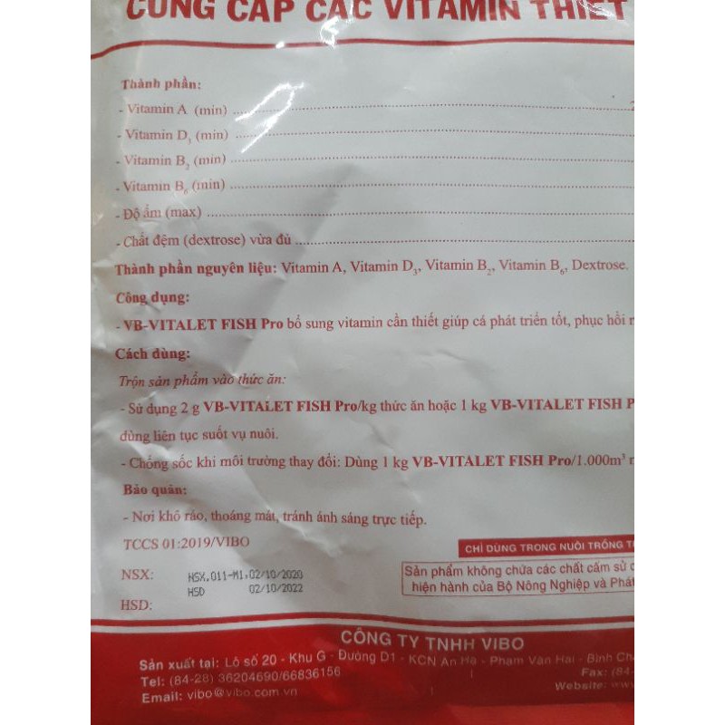 Vitamin cho cá cảnh giúp tăng sức đầ kháng, chống sock