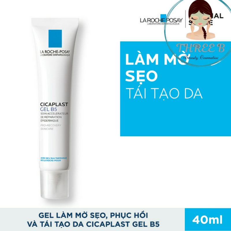 Kem Dưỡng Dạng Gel La Roche-Posay Cicaplast B5 Giúp Làm Mờ Sẹo, Làm Dịu,Phục Hồi, Tái Tạo Da 40ml