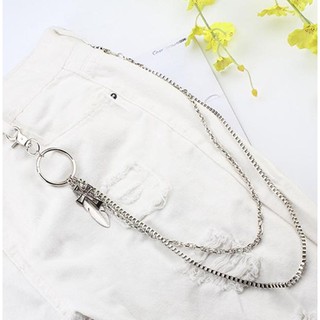 Chain Xích Quần 2 Dây Mặt Chiếc Lá
