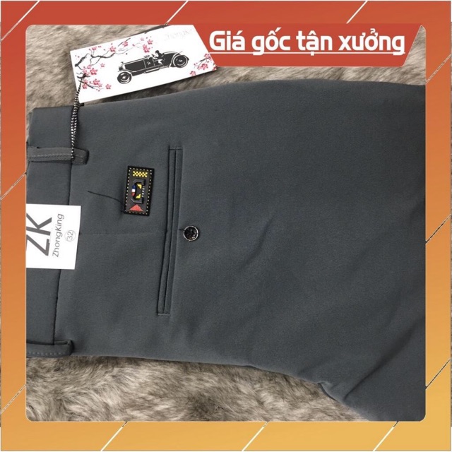 Hình thật Quần tây âu nam thiết kế phom dáng ôm vừa phải, phù hợp để đi học , đi làm trong môi trường công sở sang trọng